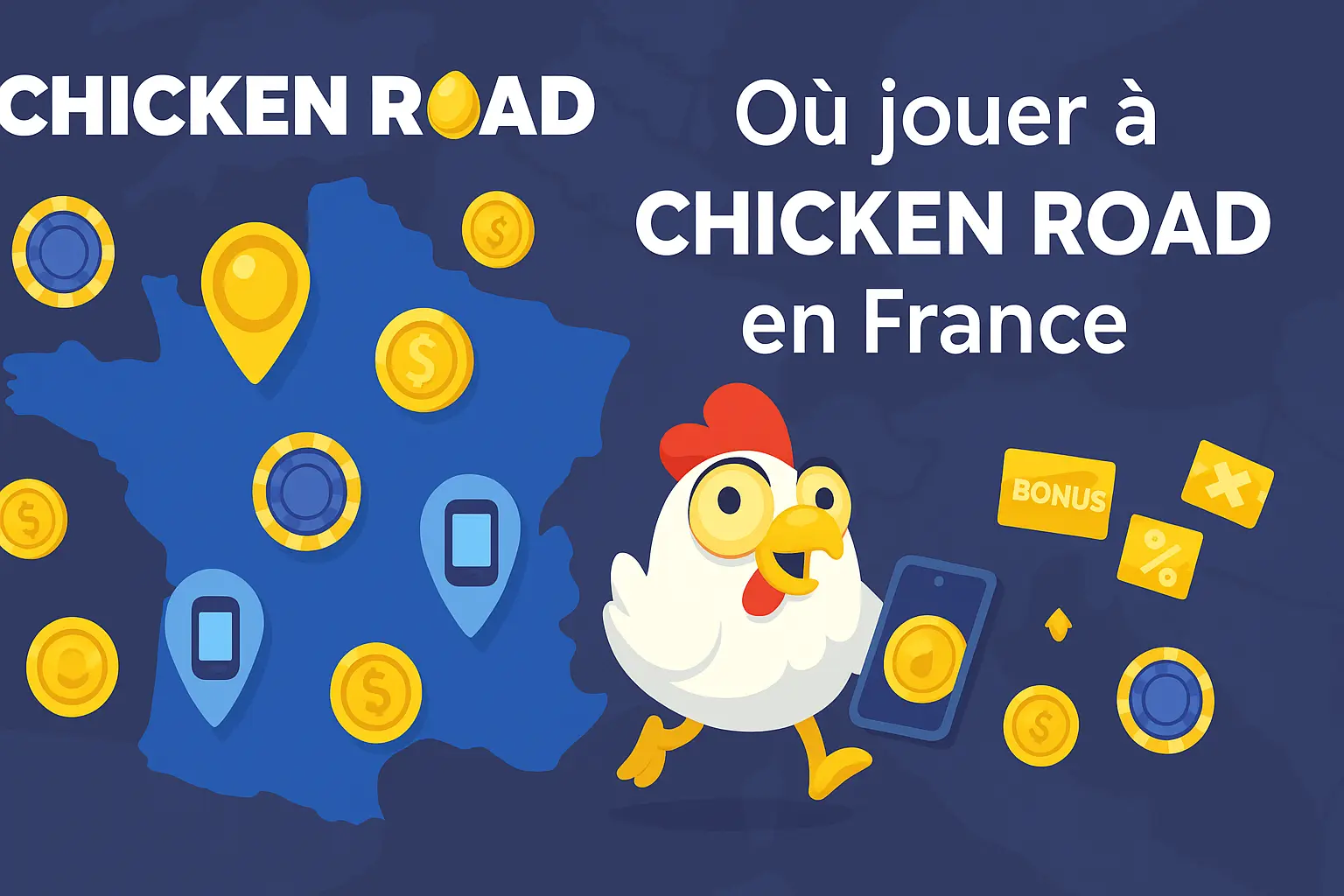 Où jouer à Chicken Road en France