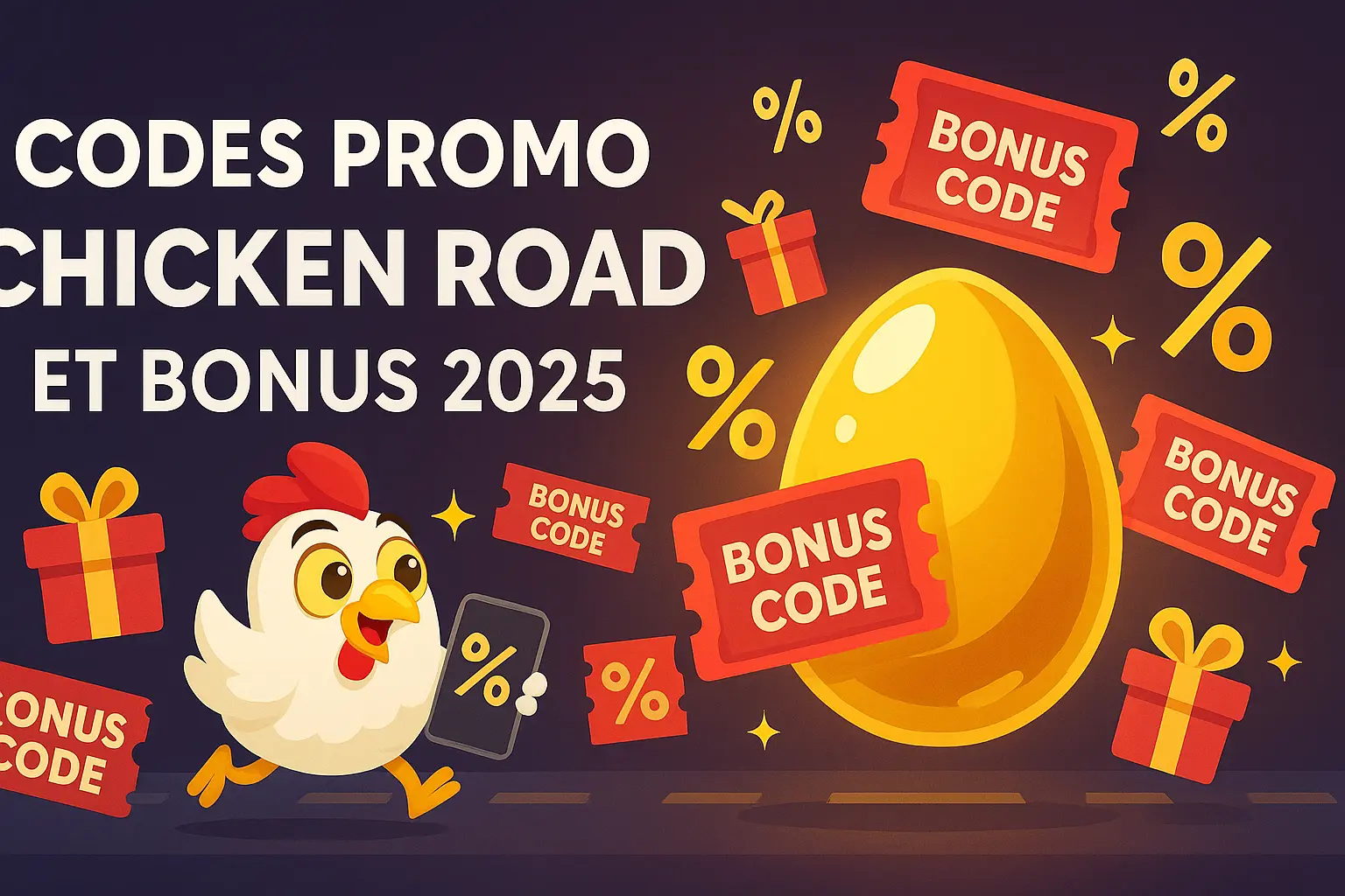 Codes promo Chicken Road et bonus 2025