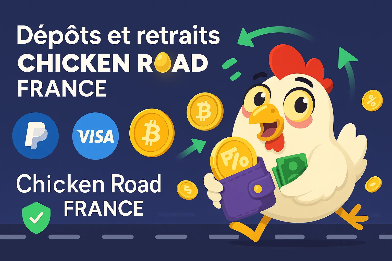 Dépôts et retraits Chicken Road France